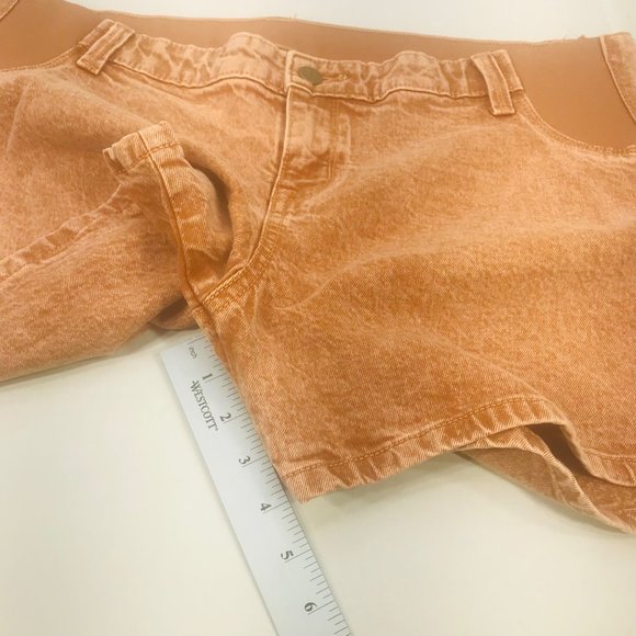 Isabel Maternity Ingrid/Isabel Women's Size 12 Side Panel Brown Carpenter Short - Picture 8 of 16